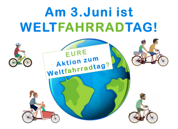 Am Dienstag, den 3. Juni ist Weltfahrradtag!